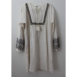 CITRUS By Called To Surf Womens Dress Long Sleeves White Size S Pre-Owned